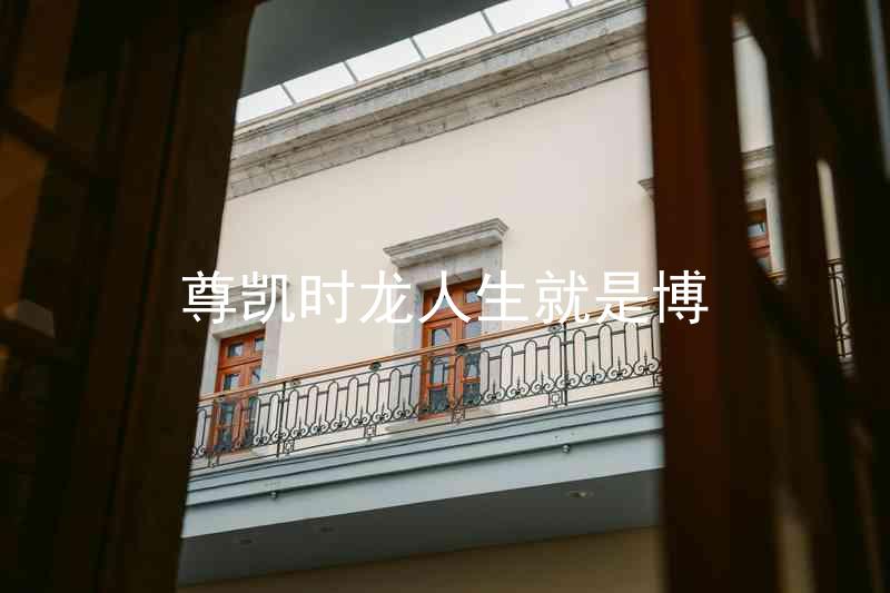 尊凯时龙人生就是博